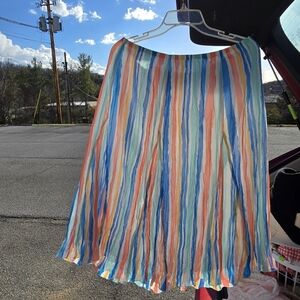 Pastel Rainbow Stripe Skirt